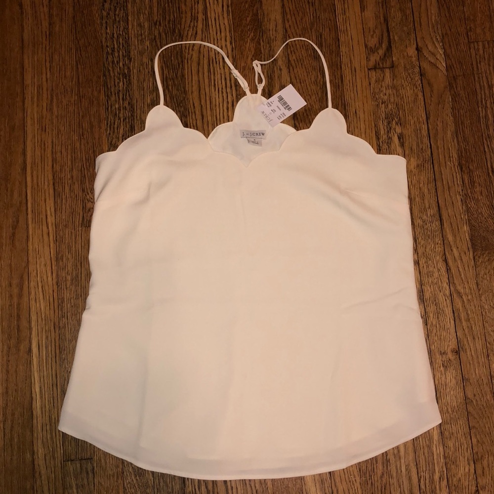 JCrew Scalloped Cami - Brand new!